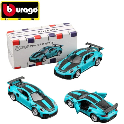Bburago Porsche 911 GT2 RS 1:64 Die-Cast Model Car with Opening Doors – Collector Edition