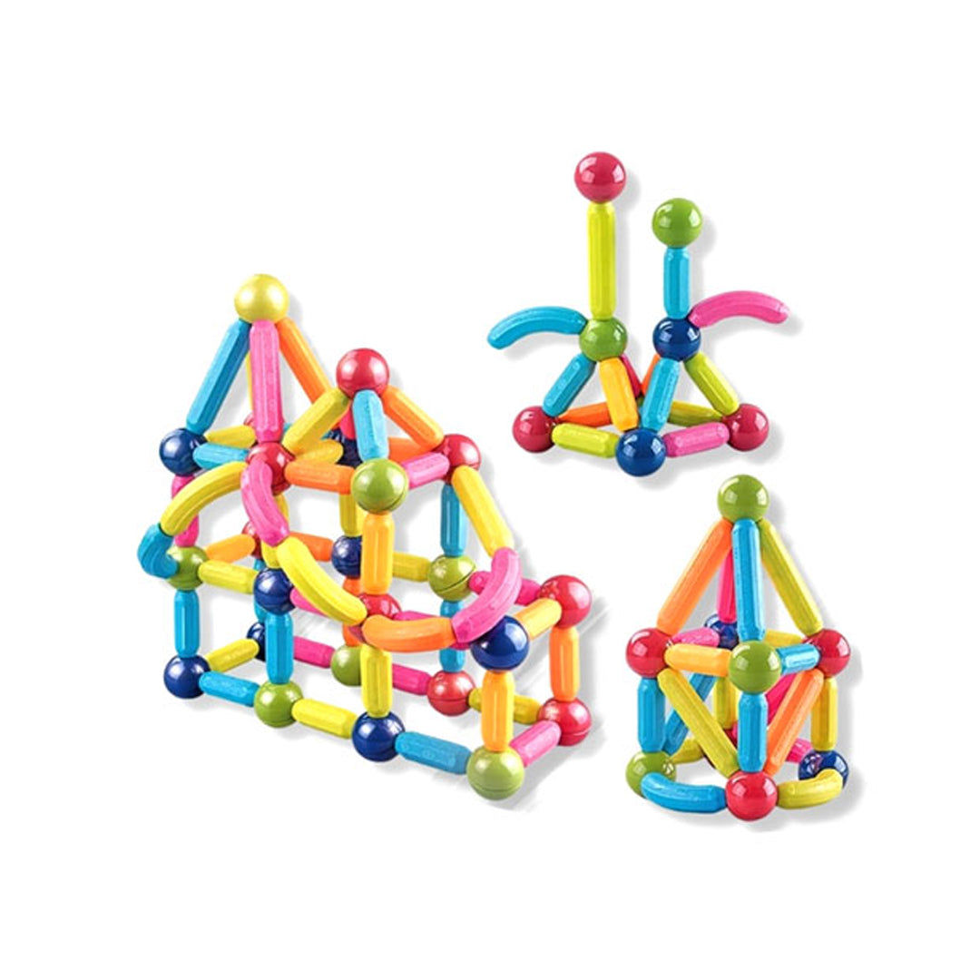 Magnetic Sticks Building Set (42 Pcs) | STEM Construction Toy for Kids 3+ | Strong Magnets, Creative Models & Learning Play