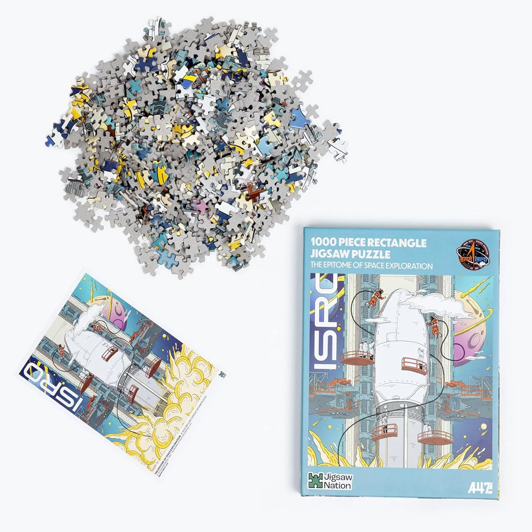 Jigsaw Nation – The Epitome of Space Exploration: ISRO by A47 | 1000-Piece Jigsaw Puzzle for Adults & Kids