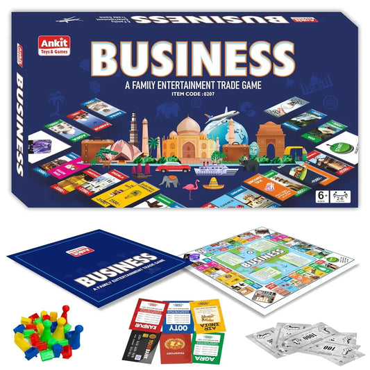 Ankit Toys Business Board Game – 38×38 cm Indian Real Estate Strategy Game for Kids & Families
