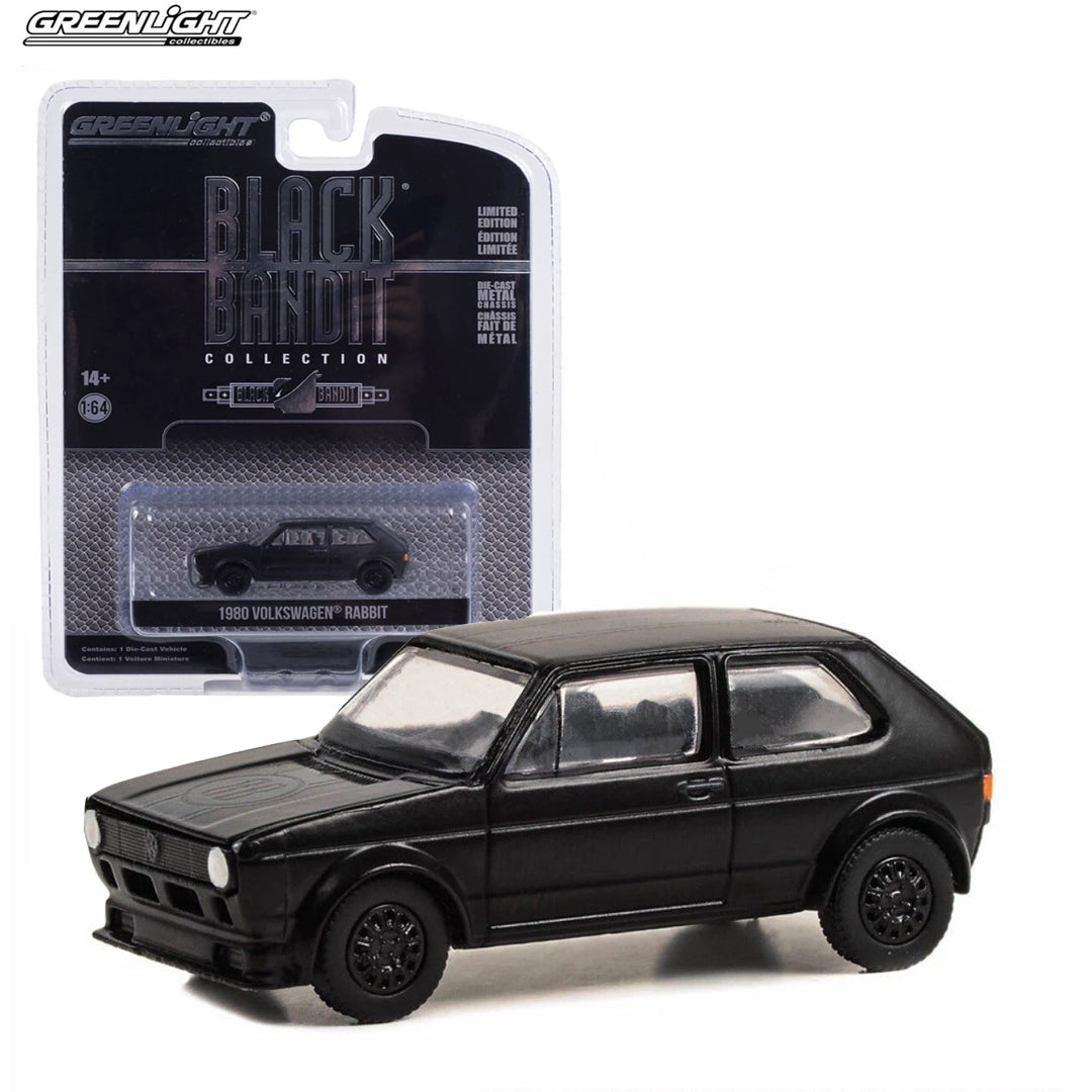 GreenLight 1:64 1980 Volkswagen Rabbit Widebody Black Bandit Series 28 Die-Cast Model