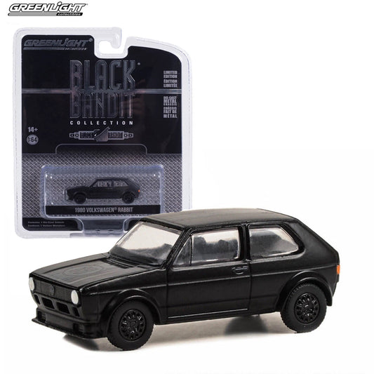 GreenLight 1:64 1980 Volkswagen Rabbit Widebody Black Bandit Series 28 Die-Cast Model