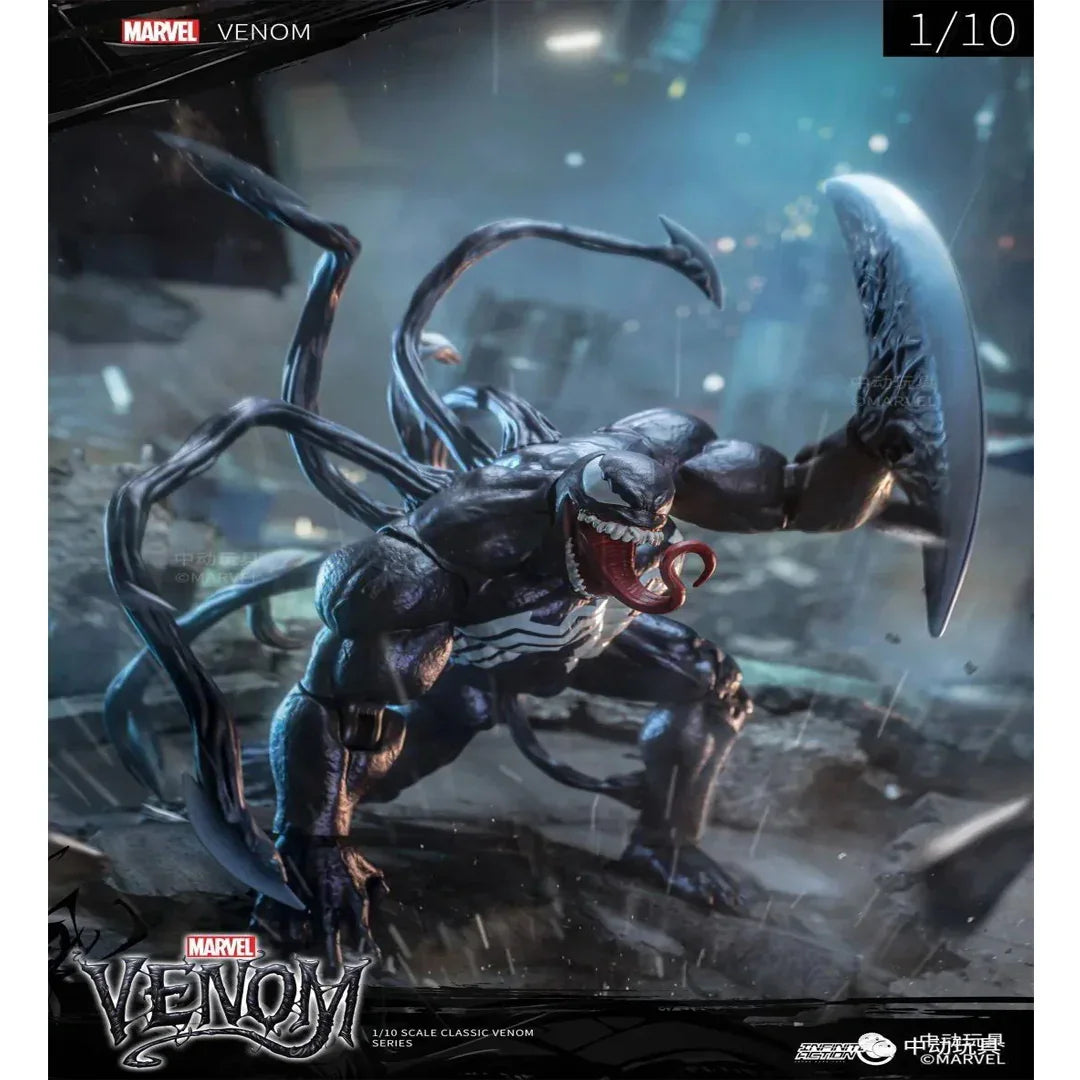 ZD Toys Ultimate Action Figure Venom Collectible Figure – Ultimate 1:10 Scale Action Figurine | Symbiote Full Set - Jaiman Toys