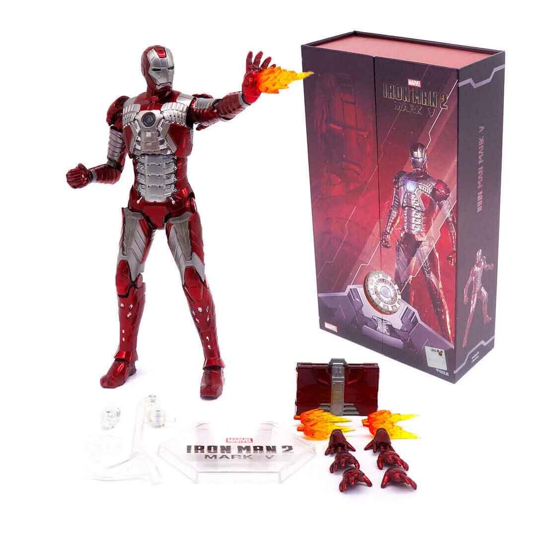 ZD Toys Ultimate Action Figure 7″ Iron Man Mark V (MK5) – Marvel Avengers Edition (No Light‑Up) - Jaiman Toys