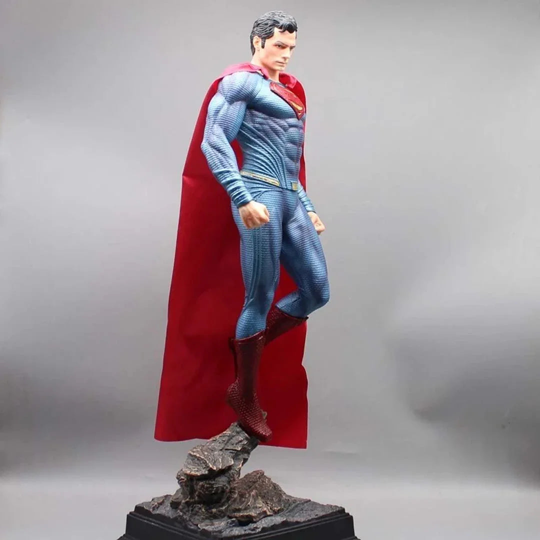 Superman Premium Action Figure – 50cm Collectible Statue with 2 Interchangeable Heads & Light-Up Eyes | DC Comics Hero Edition HW - Jaiman Toys