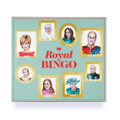 Laurence King Royal Bingo – Family Board Game | Fun Educational Card & Token Game for Kids & Adults | UK Royal Family Edition