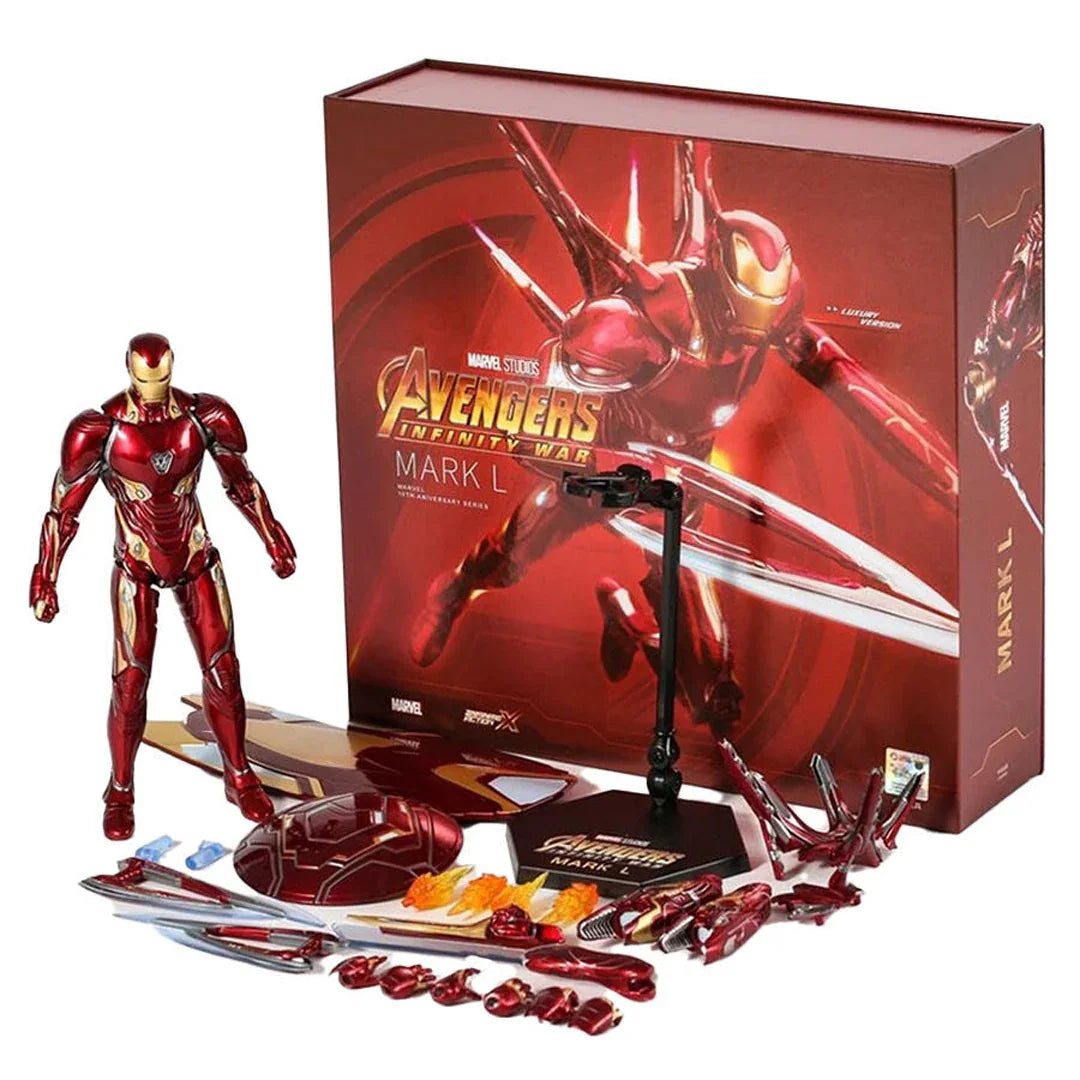 Iron Man Mark 50 (Mark L) – Avengers Infinity War 1:10 Scale Action Figure | Deluxe Accessory Pack & Display Stand