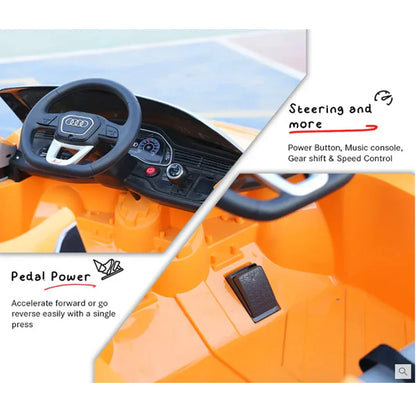 EMotorad Formula Fun AUDI Q8 Toy Car – Yellow Remote Control Racing Model