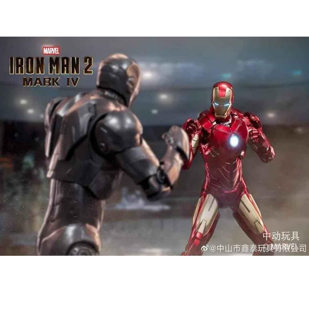 ZD Toys Ultimate 1:10 Scale Iron Man 2 Mark IV Action Figure – Light‑Up LED Edition - Jaiman Toys