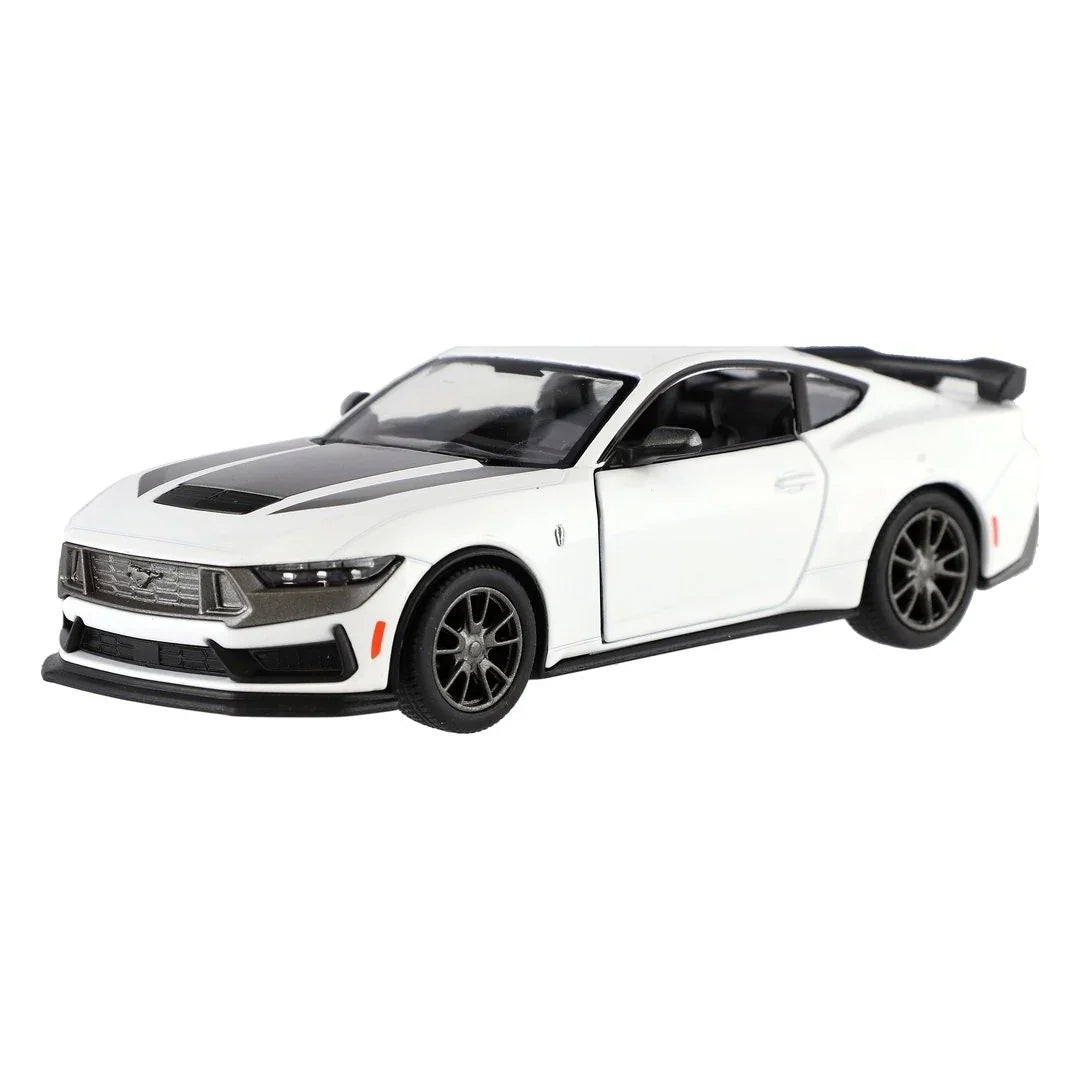 KiNSMART KT5455W 2024 Ford Mustang Dark Horse – 1:38 Scale Die-Cast Model Toy Car - White - Jaiman Toys