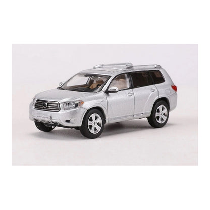 GCD 1:64 Toyota Highlander Diecast Model Car – Silver LHD | Premium Collectible SUV Miniature