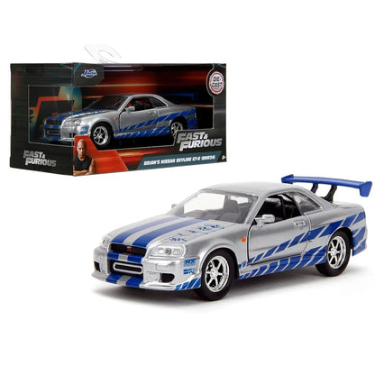 Jada Fast & Furious 1:32 Scale 2002 Nissan Skyline GTR R34 – Silver Die-Cast Car