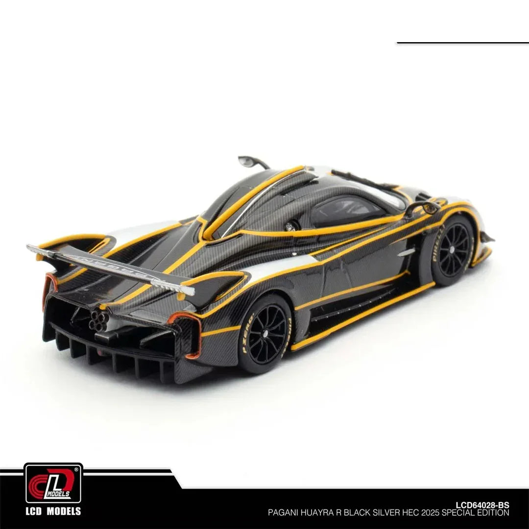 LCD Models 64028 Pagani Huayra R 1:64 Scale Diecast Model Car | Premium Carbon Detail Collectible