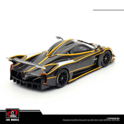LCD Models 64028 Pagani Huayra R 1:64 Scale Diecast Model Car | Premium Carbon Detail Collectible