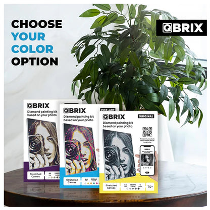 QBRIX A4  Diamond Painting Pop-Art (Medium) 22000 Crystals| DIY Mosaic Art Craft Kit