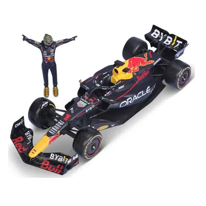 Bburago 1:24 Red Bull RB19 – Max Verstappen Diecast Car with Victory Figurine