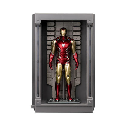 Marvel Iron Man Hall of Armor – Mark 85 (4-Inch Figure) Light-Up Display Chamber | Endgame Suit Collectible Action Figure