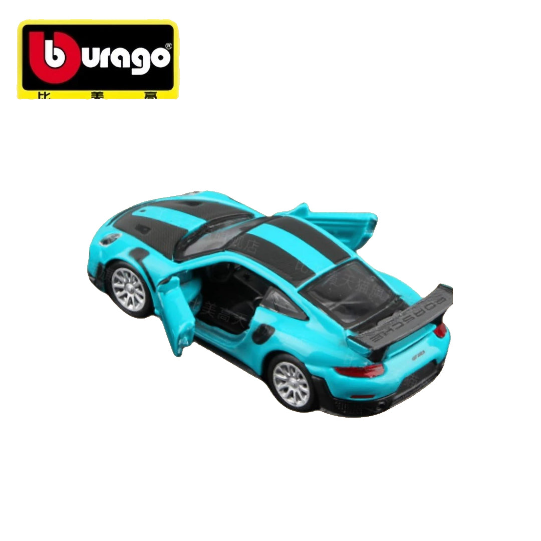 Bburago Porsche 911 GT2 RS 1:64 Die-Cast Model Car with Opening Doors – Collector Edition