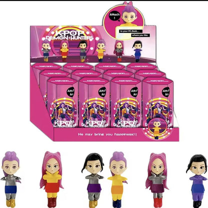 K-Pop Demon Hunters Mini Collectible Dolls – Blind Box (Attachable) | 6 Assorted Characters | 10 cm | Kids Gift Toy