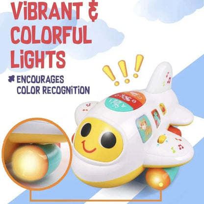 Hola! Bump 'n Go Learning Airplane – Counting & ABCs Toy for Toddlers 12+ Months - Jaiman Toys