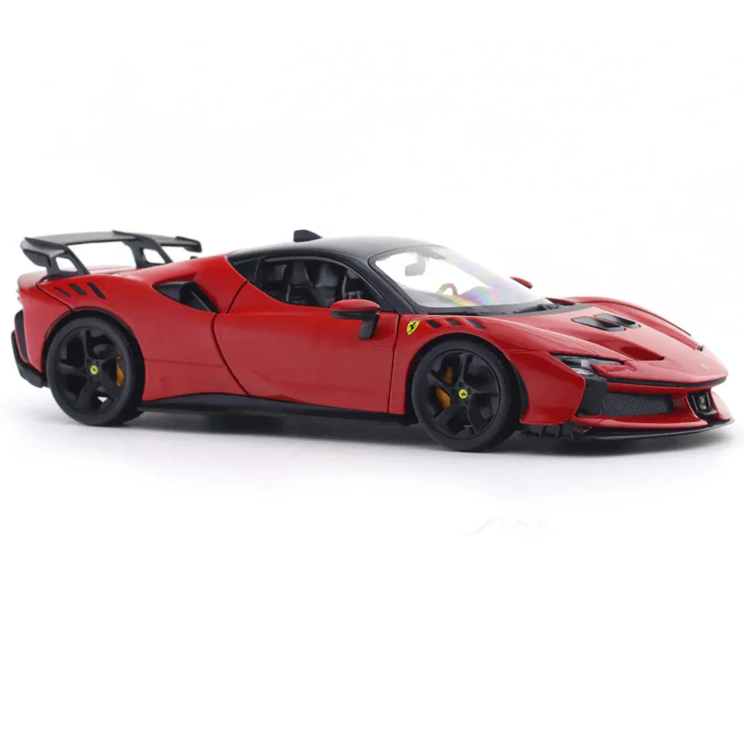 Bburago 1:24 Ferrari SF90 XX Stradale – Licensed Diecast Model Car with Acrylic Display Cover