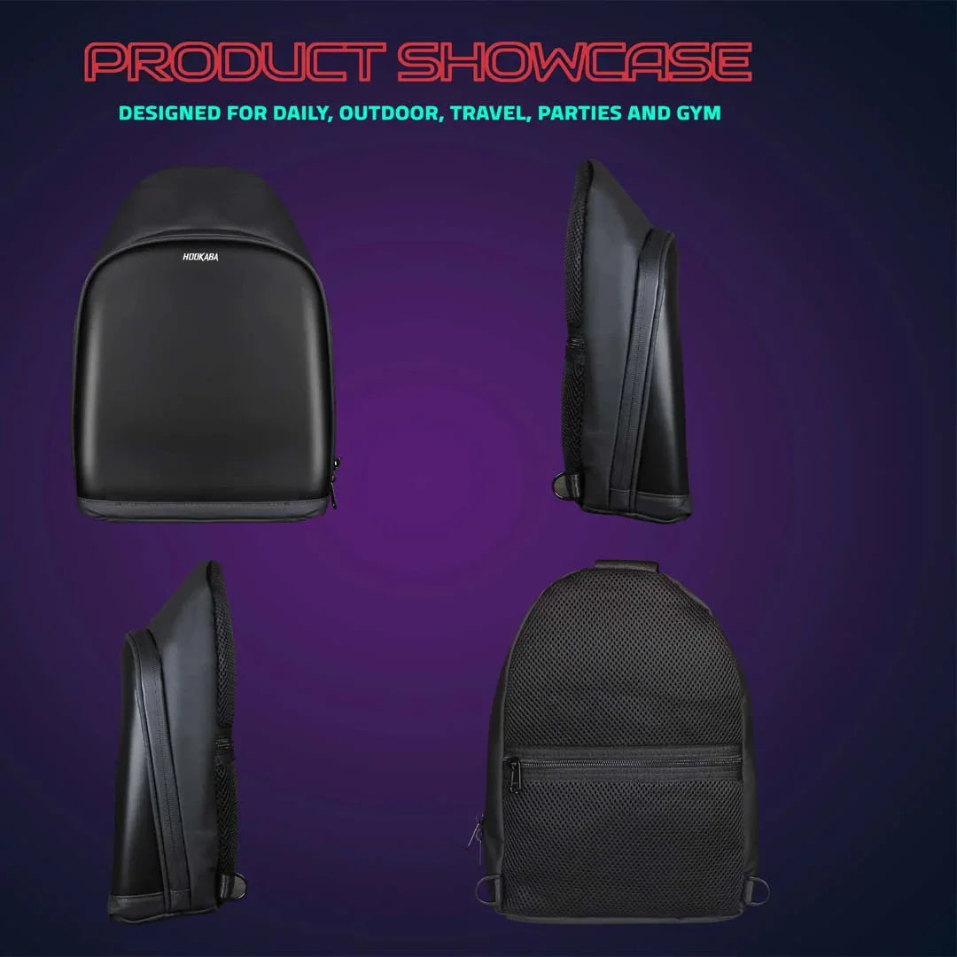 Hookaba LED Sling Bag – Light-Up Crossbody | Compact, Waterproof, Trendy Travel Companion - Jaiman Toys