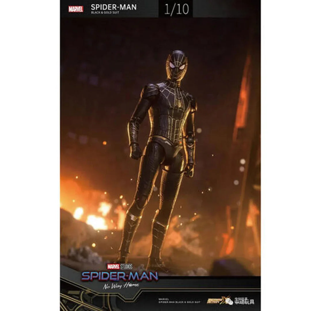 ZD Toys Marvel Spider-Man No Way Home Black & Gold Suit Action Figure – Collectible Toy - Jaiman Toys