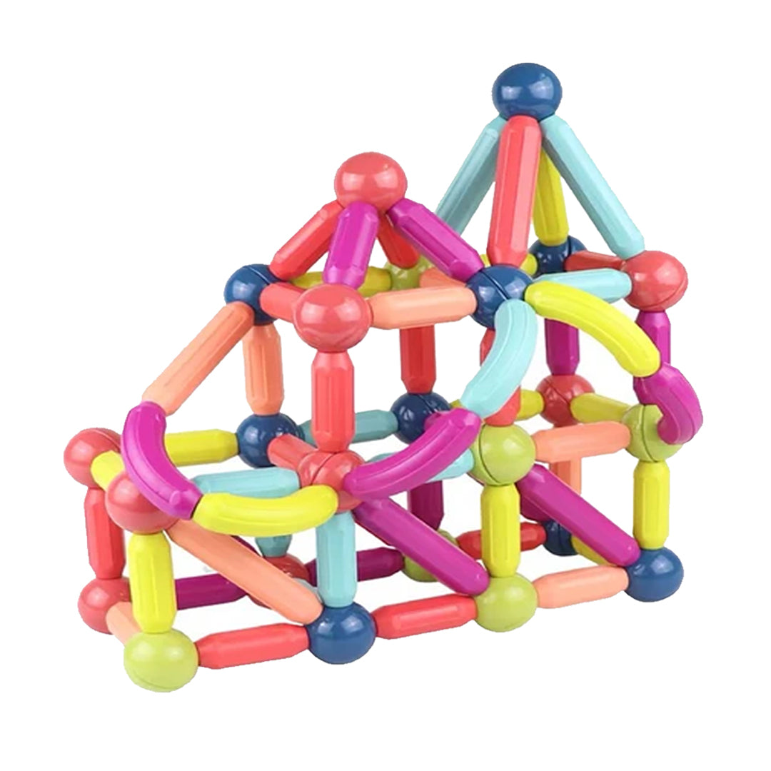 Magnetic Sticks Building Set (42 Pcs) | STEM Construction Toy for Kids 3+ | Strong Magnets, Creative Models & Learning Play