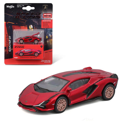 Maisto Lamborghini Sián FKP 37 Red – 1:64 Scale Diecast Car | Licensed Speed Icons Series | Premium Collectible Model - Jaiman Toys