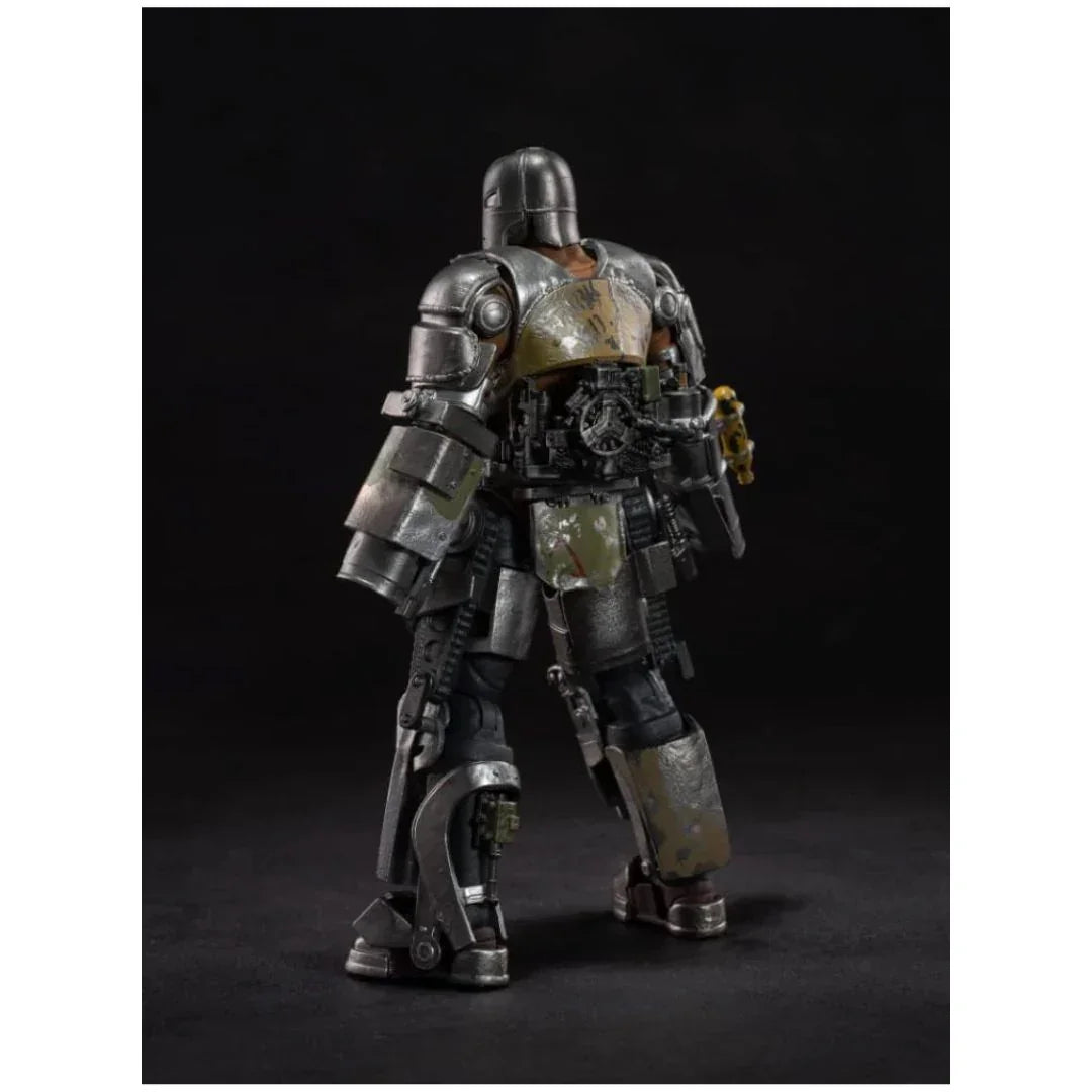 ZD Toys Iron Man MK 1 – 7-Inch Action Figure with Hall of Armor | Hologram Light-Up Display | Marvel 1:10 Collector Edition