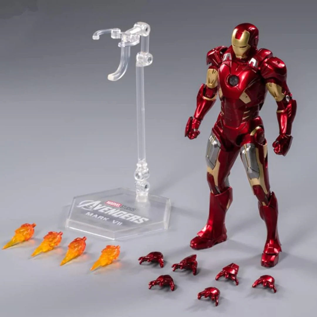 ZD 1907-07 Toys Marvel Iron Man Mark VII 1/10 Scale Action Figure with Light – Avengers Edition