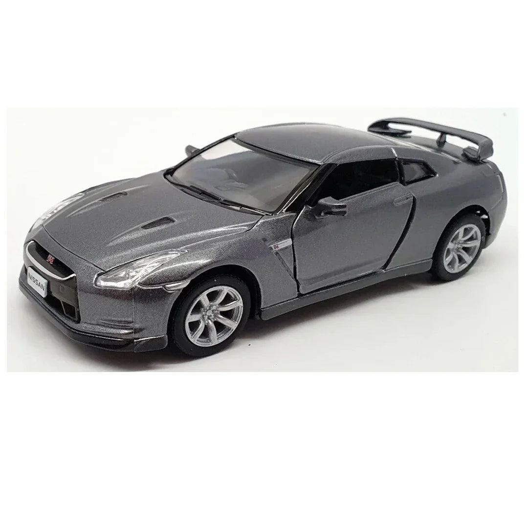 KiNSMART KT5340W Nissan GT-R R35 – 1:36 Scale Die-Cast Model Toy Car - Grey - Jaiman Toys