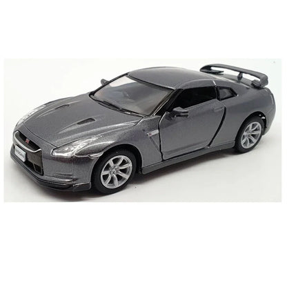 KiNSMART KT5340W Nissan GT-R R35 – 1:36 Scale Die-Cast Model Toy Car - Grey - Jaiman Toys