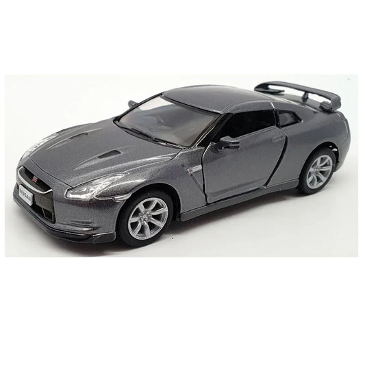 KiNSMART KT5340W Nissan GT-R R35 – 1:36 Scale Die-Cast Model Toy Car - Grey - Jaiman Toys