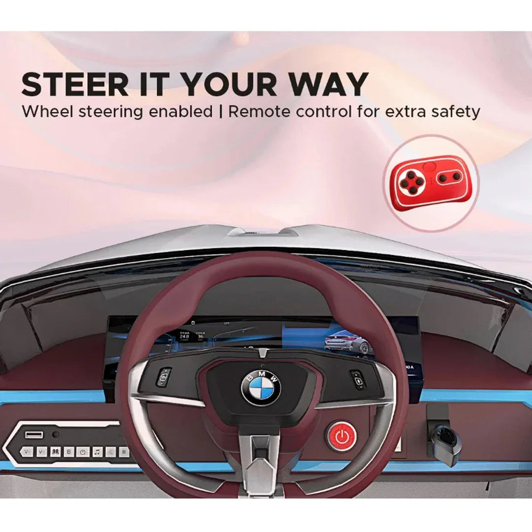 EMotorad Formula Fun BMW i4 Ride-On Car for Kids – Battery Operated with Remote Control