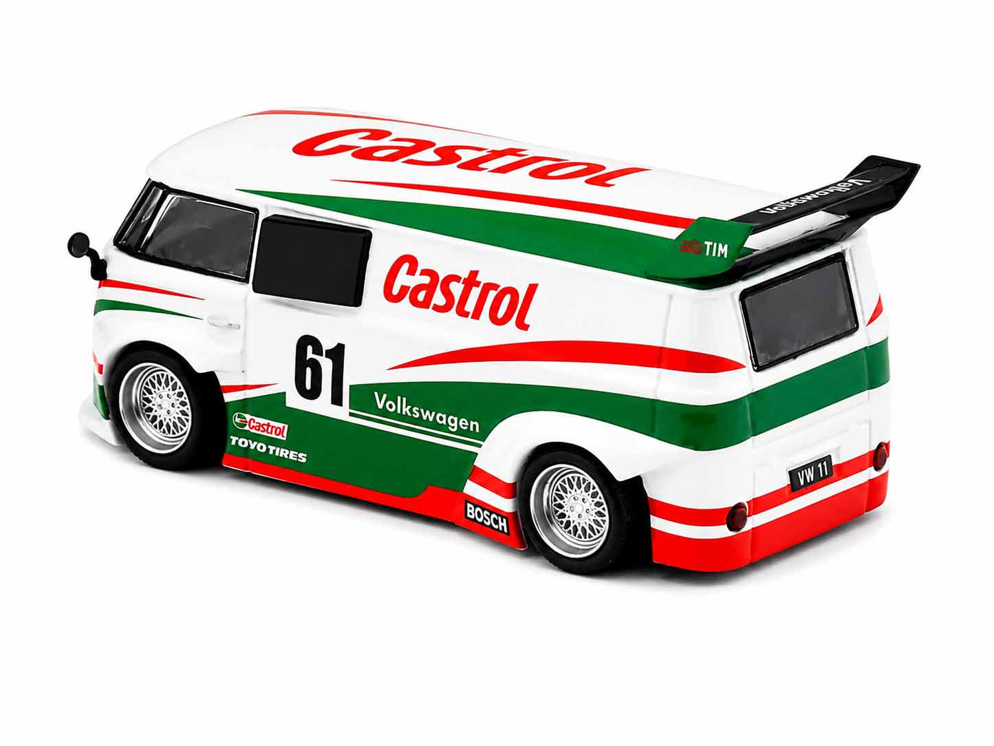 SupCar Volkswagen T1 Castrol Racing Van #61 1:64 Scale Die-Cast Model Car | Premium Collectible Display Model