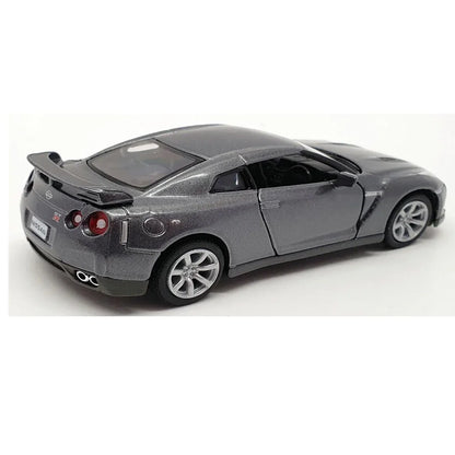 KiNSMART KT5340W Nissan GT-R R35 – 1:36 Scale Die-Cast Model Toy Car - Grey - Jaiman Toys