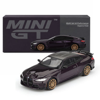 Mini GT 1:64 BMW M4 M Performance Daytona Violet Die-Cast Model Car | Premium BMW Collectible