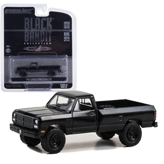 GreenLight Black Bandit Series 28 – 1993 Dodge Power Ram 250 1:64 Die-Cast Pickup Truck