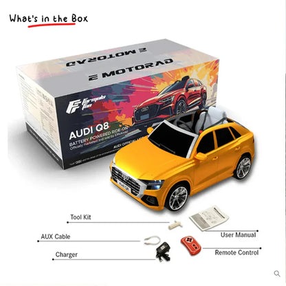 EMotorad Formula Fun AUDI Q8 Toy Car – Yellow Remote Control Racing Model