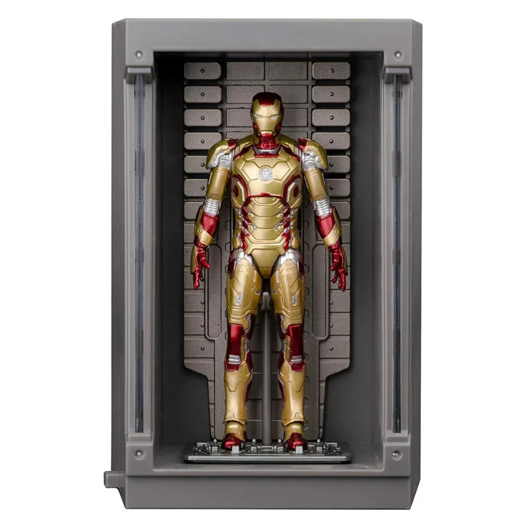 ZD Toys Iron Man Hall of Armor – Mark 42 (4-Inch Figure) Light-Up Display Chamber