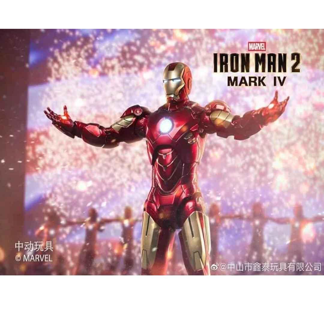 ZD Toys Ultimate 1:10 Scale Iron Man 2 Mark IV Action Figure – Light‑Up LED Edition - Jaiman Toys