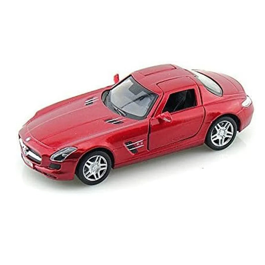 KiNSMART 1:36 Scale Mercedes-Benz SLS AMG Die-Cast Model Car - Red - Jaiman Toys