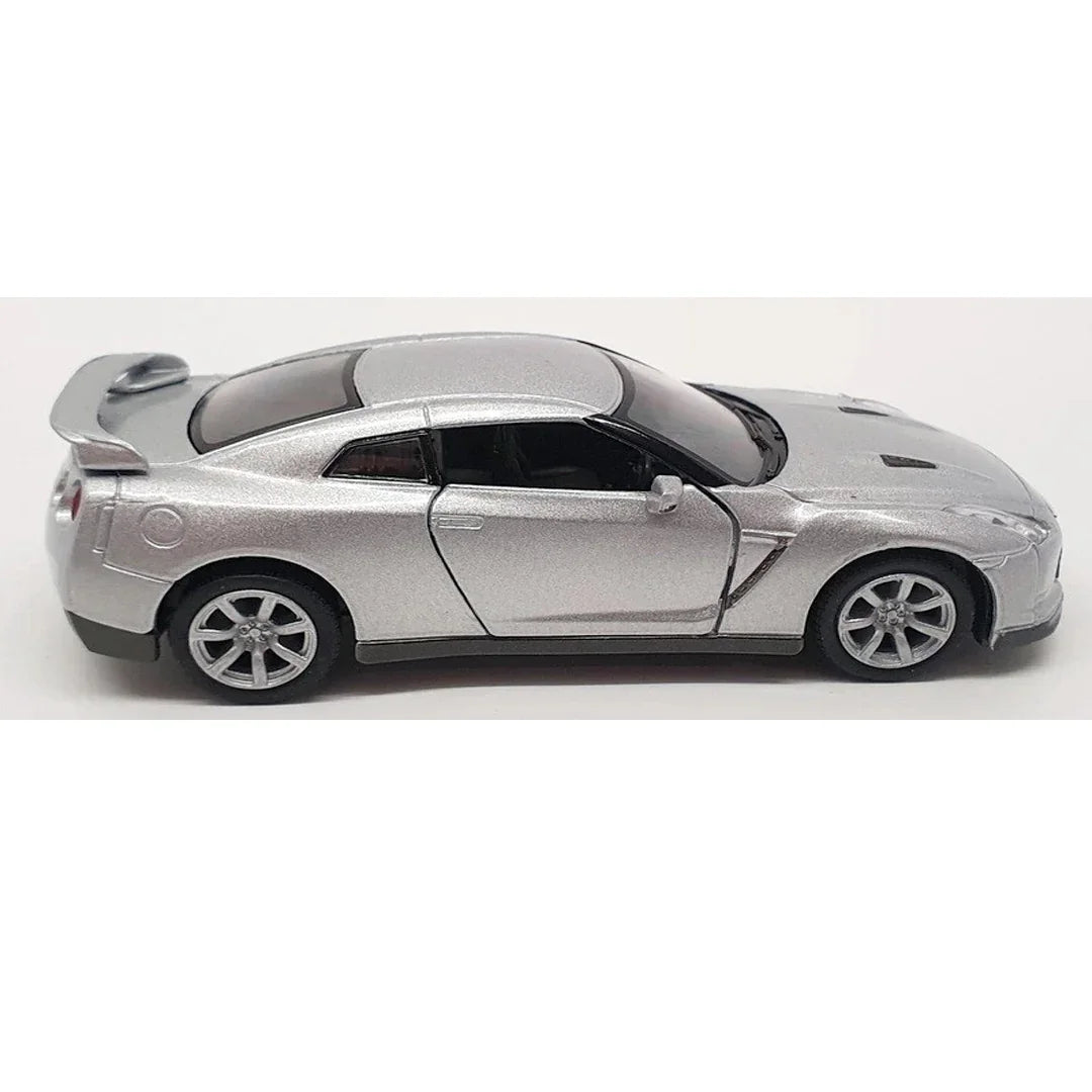 KiNSMART KT5340W Nissan GT-R R35 – 1:36 Scale Die-Cast Model Toy Car - Silver - Jaiman Toys