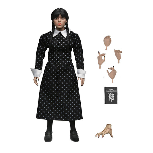 NECA Wednesday Addams Action Figure | Netflix Wednesday Series | Classic Dress | 8-Inch Clothed Collectible