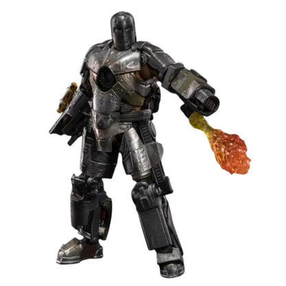 ZD Toys Iron Man MK 1 – 7-Inch Action Figure with Hall of Armor | Hologram Light-Up Display | Marvel 1:10 Collector Edition