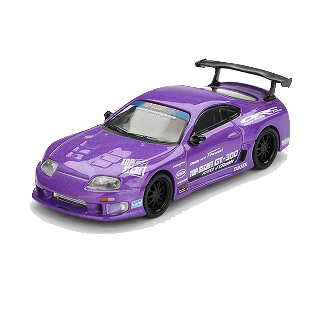 Mini GT 1;64 Toyota Supra A80 Top Secret GT-300 – Purple LHD