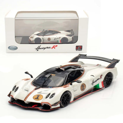 LCD Models 64028 Pagani Huayra R 1:64 Scale Diecast Model Car | Premium Carbon Detail Collectible