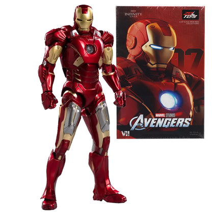ZD 1907-07 Toys Marvel Iron Man Mark VII 1/10 Scale Action Figure with Light – Avengers Edition