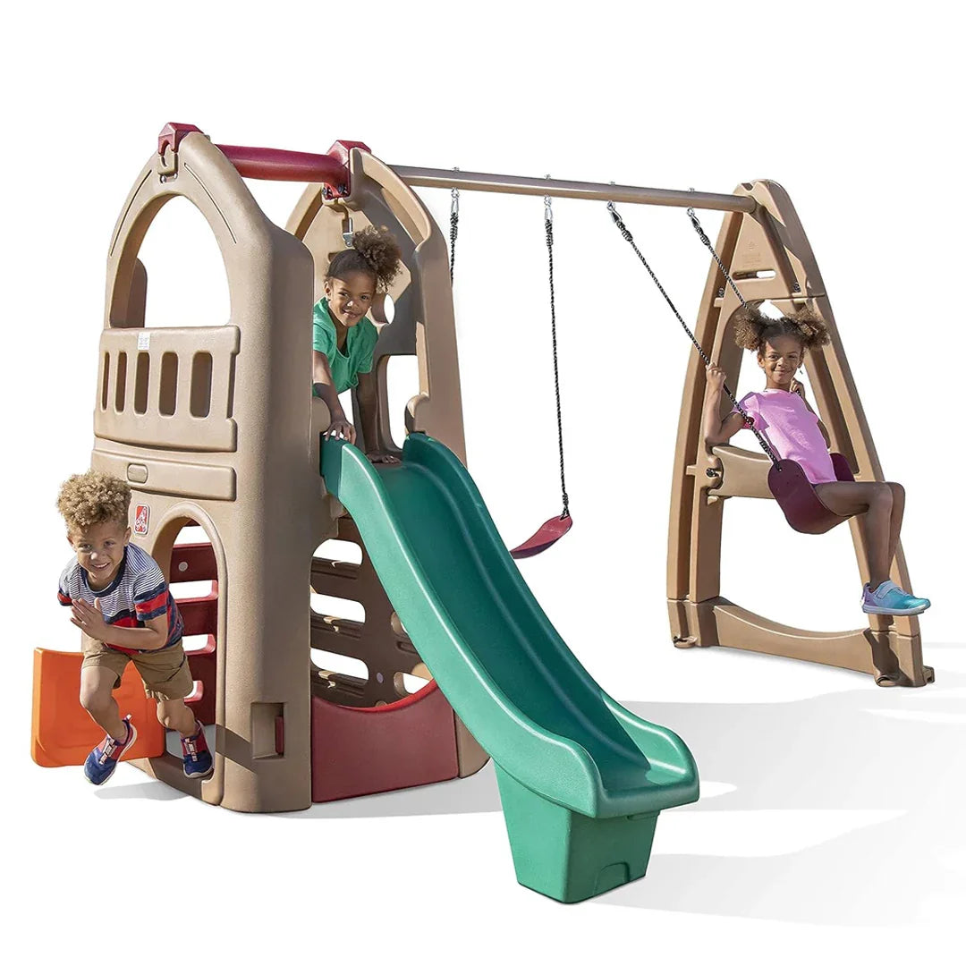 Step2 Naturally Playful Playhouse Climber & Swing Set Extension | Outdoor Playset for Kids - Jaiman Toys